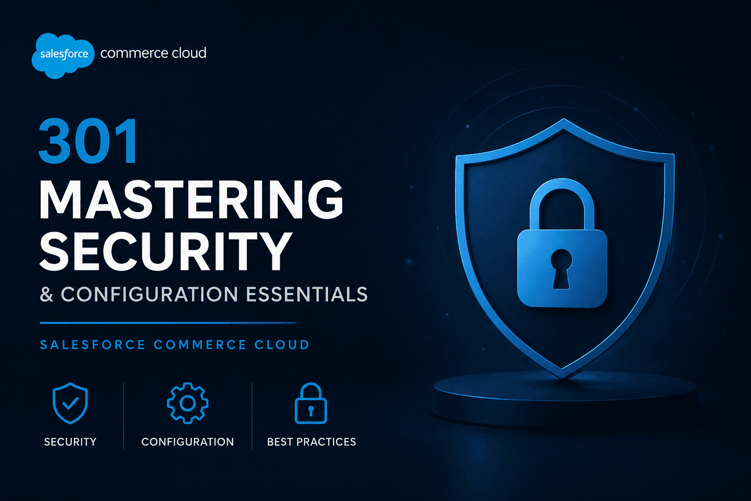 301 - Mastering Security & Configuration Essentials in Salesforce Commerce Cloud